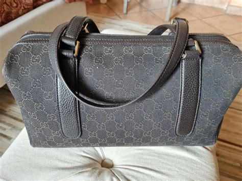 bauletto gucci grigio e nero